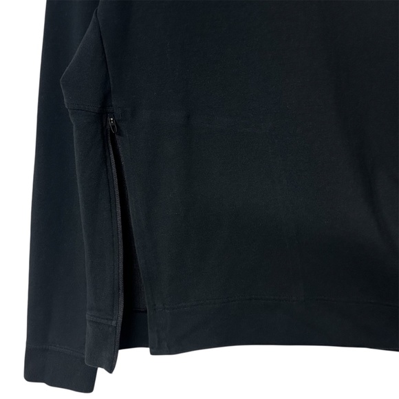 Lululemon City Sweat Crew Neck Soft Stretch French Terry Side Front Pocket Black - Picture 5 of 12